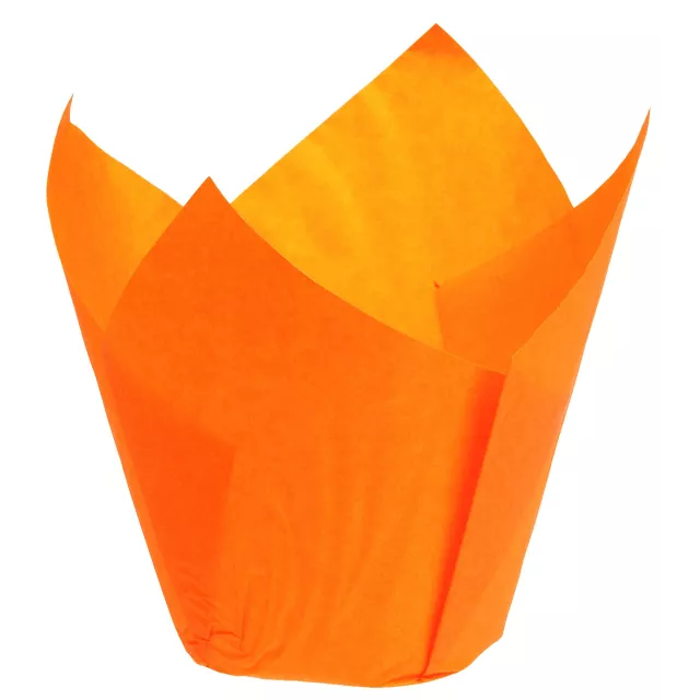Moule en papier pâtisserie - Caissette cup-cake, muffin, présentation,  orange