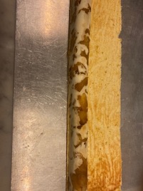 Préparation biscuit cuillère bûche